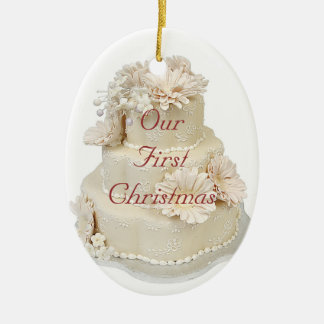 Onze eerste kerstversiering keramisch ornament