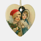 Onze eerste kerstversiering keramisch ornament (Rechts)