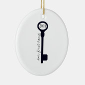 Onze eerste kerstversiering thuis keramisch ornament (Rechts)