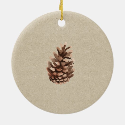 Onze eerste kerstversiering voor thuisgebruik keramisch ornament (Achterkant)