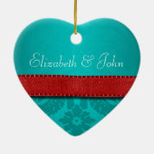Onze eerste kerstviffi Collectie-versiering Keramisch Ornament (Achterkant)