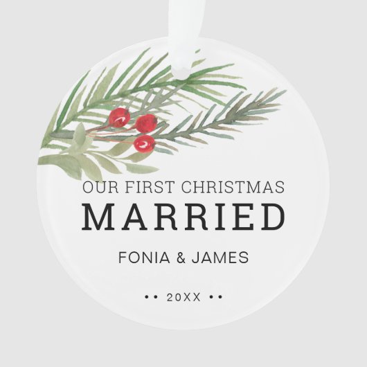 Onze eerste kerstvrouw met Grieven Ornament (voorkant)