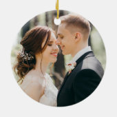 Onze eerste kerstwinterkrans keramisch ornament (Achterkant)