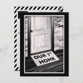 onze eerste mat foto van de thuisdeur briefkaart (Voorkant / Achterkant)