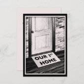 onze eerste mat foto van de thuisdeur kaart (Voorkant / Achterkant)