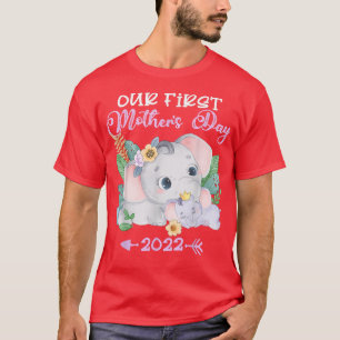 Onze eerste Moederdag 2022 Elephant Ma & Baby Ma T-shirt