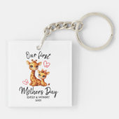 ONZE EERSTE MOEDERDAG BABY&MAMA GIRAFFE SLEUTELHANGER (Achterkant)
