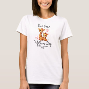 ONZE EERSTE MOEDERDAG BABY&MAMA GIRAFFE T-SHIRT