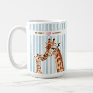 Onze eerste Moederdag cadeau Moeder en Baby Giraff Koffiemok
