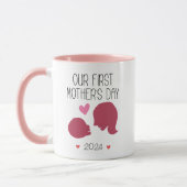 Onze eerste Moederdag eerste keer mam gepersonalis Mok (Links)