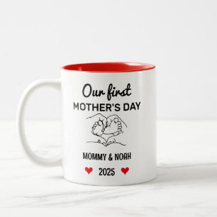 Onze eerste Moederdag, Eerste Moederdagcadeaus Tweekleurige Koffiemok