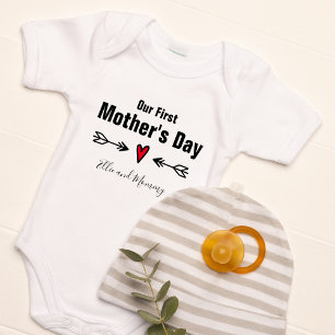 Onze eerste moederdag gepersonaliseerd romper