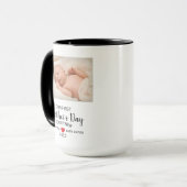 Onze eerste Moederdag gepersonaliseerde foto Mok (Voorkant links)