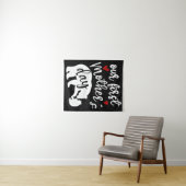 Onze eerste Moederdag hoort mama Beer Gift, 2/2 Wandkleed (In Situ (horizontaal))