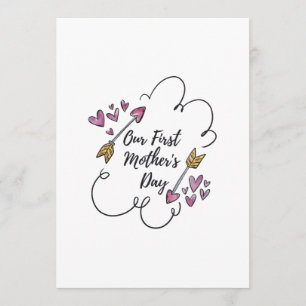 Onze eerste Moederdag Kaart