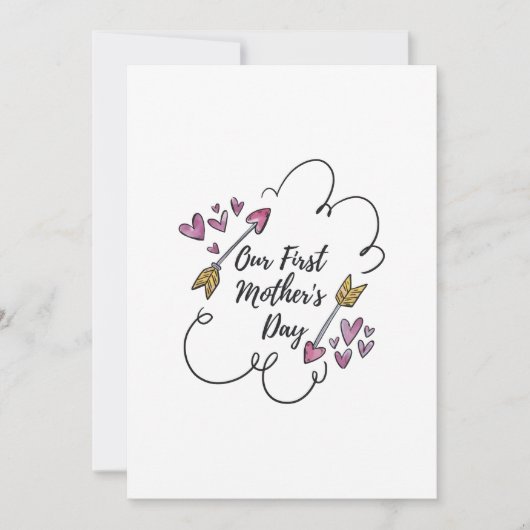 Onze eerste Moederdag Kaart (Voorkant)