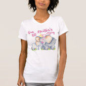 Onze eerste Moederdag mama en Baby olifant T-shirt (Voorkant)