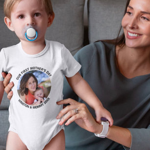 Onze eerste Moederdag Mama & Me Custom Photo Romper