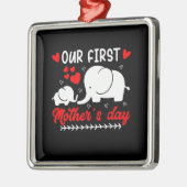 Onze eerste moederdag metalen ornament (Links)