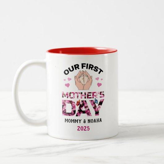 Onze Eerste Moederdag Mok, Persoonlijke Naam Mok (Links)