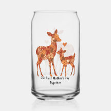 Onze Eerste Moederdag Samen – Bloemendee Drinkglas