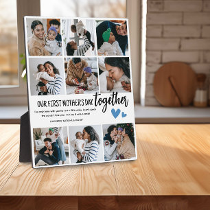 Onze eerste moederdag samen! Fotocollage Fotoplaat