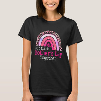 Onze eerste Moederdag samen met mama en Baby regen T-shirt