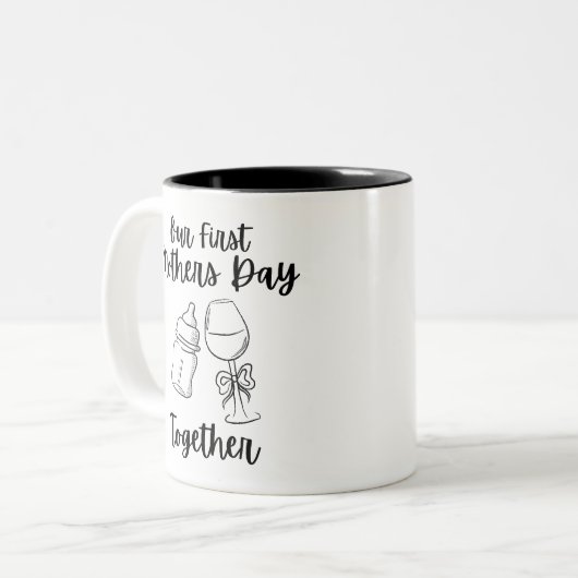 Onze eerste Moederdag samen Mok (Voorkant links)