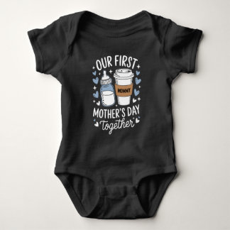 Onze Eerste Moederdag Samen Nieuwe Moeder Baby Romper