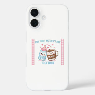 Onze Eerste Moederdag Samen Nieuwe Moeder Moeders iPhone 16 Hoesje