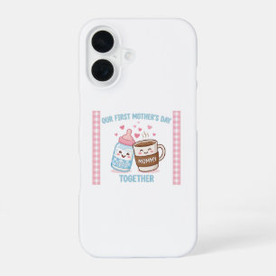 Onze Eerste Moederdag Samen Nieuwe Moeder Moeders iPhone 16 Hoesje