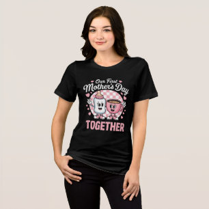 'Onze eerste MOEDERDAG samen' Tri-Blend Shirt