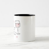 Onze eerste Moederdag – Soft Romantic Graphic Tweekleurige Koffiemok (Center)