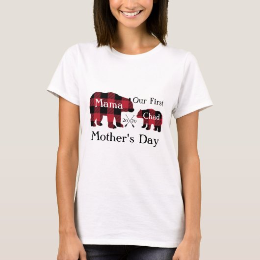 Onze eerste Moederdag T-shirt (Voorkant)