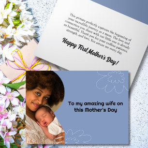 Onze eerste Moederdag Together foto Feestdagen Kaart