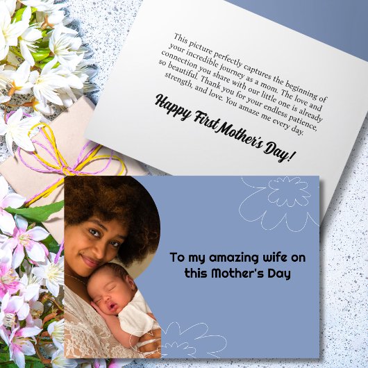 Onze eerste Moederdag Together foto Feestdagen Kaart