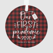 Onze eerste pandemische paraplu's keepomwille Covi Ornament (achterkant)