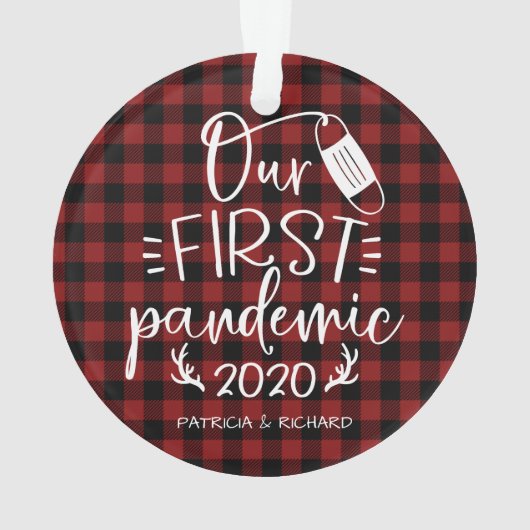 Onze eerste pandemische paraplu's keepomwille Covi Ornament (achterkant)