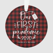 Onze eerste pandemische paraplu's keepomwille Covi Ornament (voorkant)