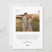 Onze eerste Passen getrouwd voor moderne kerstboog Feestdagenkaart (Achterkant)