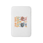 Onze eerste Thanksgiving, de heer en mevrouw Coupl Badmat (Voorkant Verticaal)