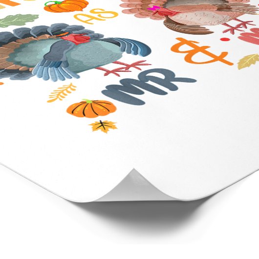 Onze eerste Thanksgiving, de heer en mevrouw Coupl Poster (Hoek)