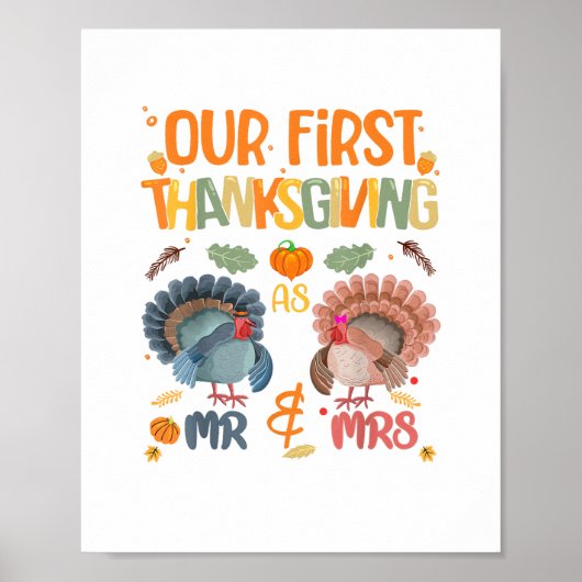 Onze eerste Thanksgiving, de heer en mevrouw Coupl Poster (Voorkant)