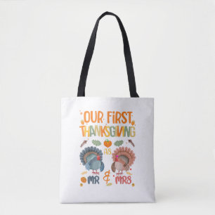 Onze eerste Thanksgiving, de heer en mevrouw Coupl Tote Bag