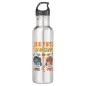 Onze eerste Thanksgiving, de heer en mevrouw Coupl Waterfles (Voorkant)