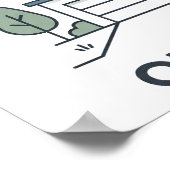 Onze Eerste Thuis Aangepaste Adresposter Poster (Hoek)