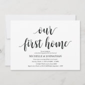 Onze eerste thuis Housewarming party uitnodigingsk Kaart (Voorkant)