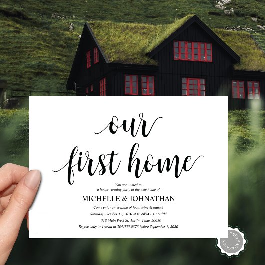 Onze eerste thuis Housewarming party uitnodigingsk Kaart