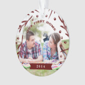 Onze eerste thuisfeestdag ornament (voorkant)