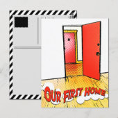 onze eerste thuiskomstdeur briefkaart (Voorkant / Achterkant)